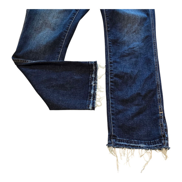 Gap Womens Jeans Size 10R Blue Sky High Vintage Slim Raw Hem Ankle Distressed - Picture 7 of 12